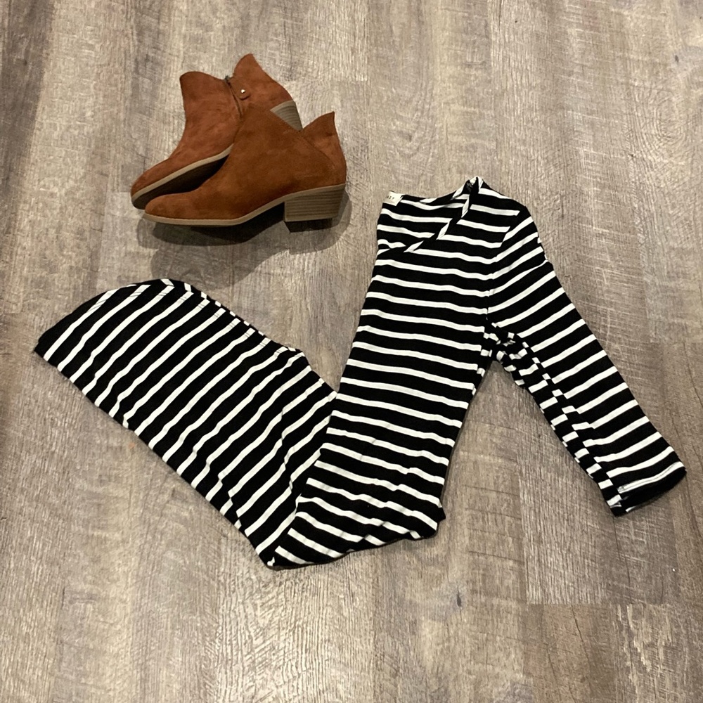 Black and White Striped Dress